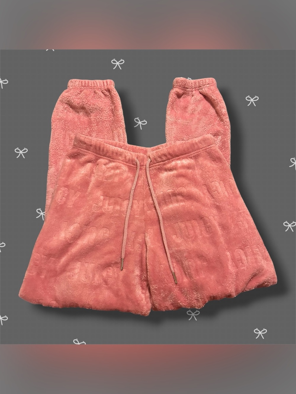 Pink Fluffy Juicy Couture Sweatpants